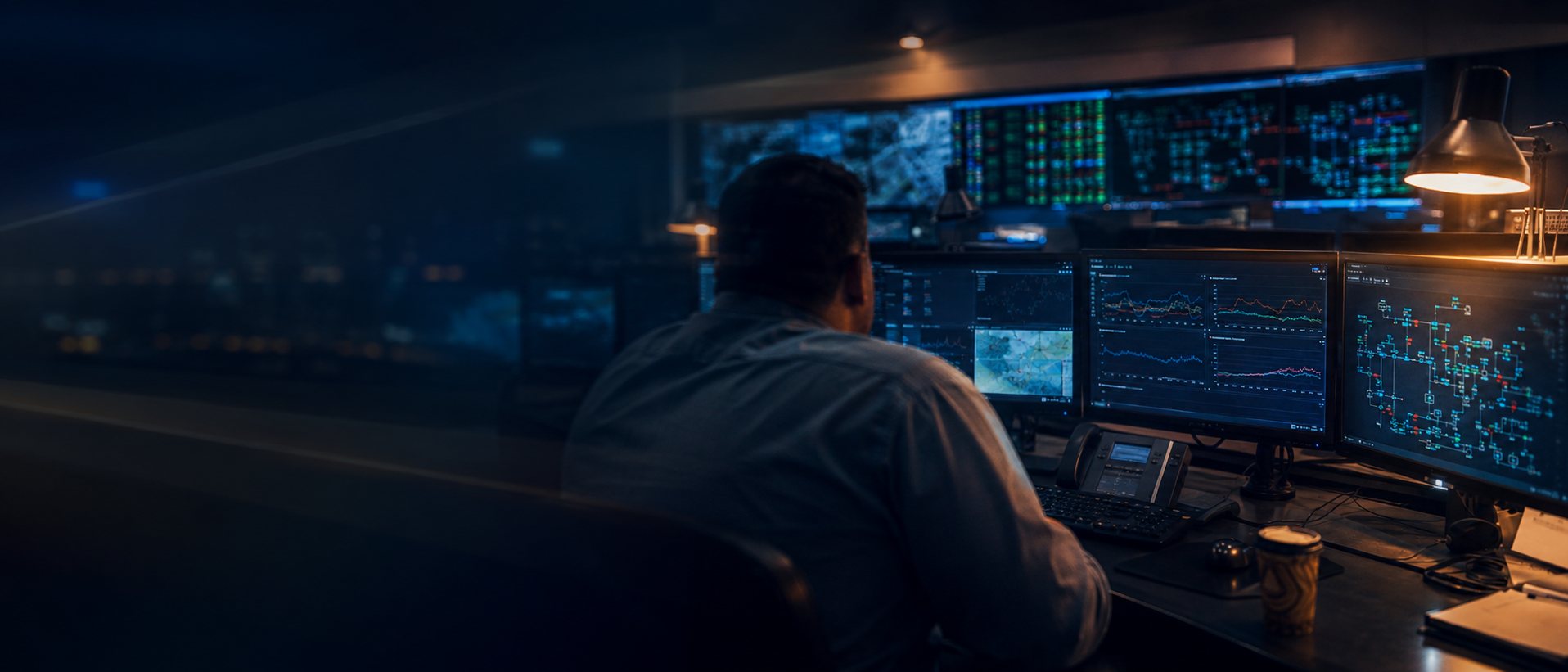 Grid operations control room